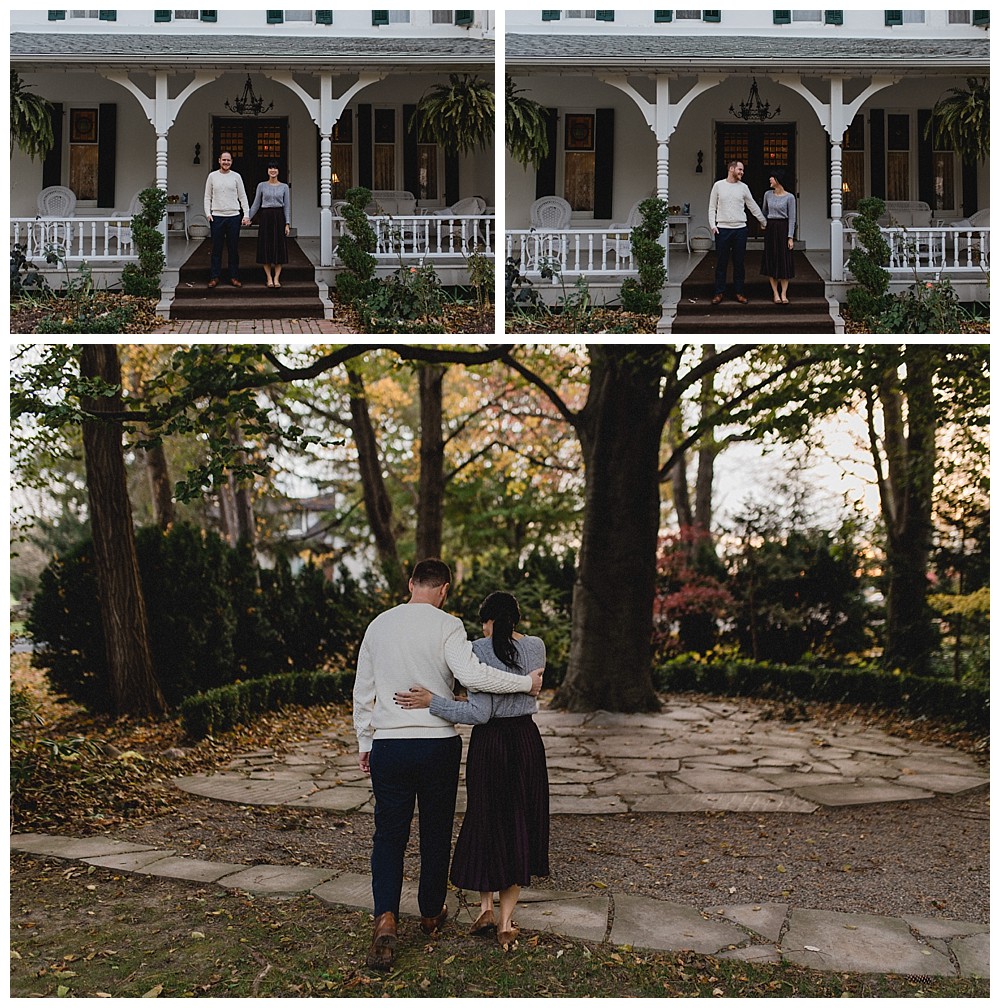 niagara on the lake the grand victorian bed and breakfast winter engagement session vineyard