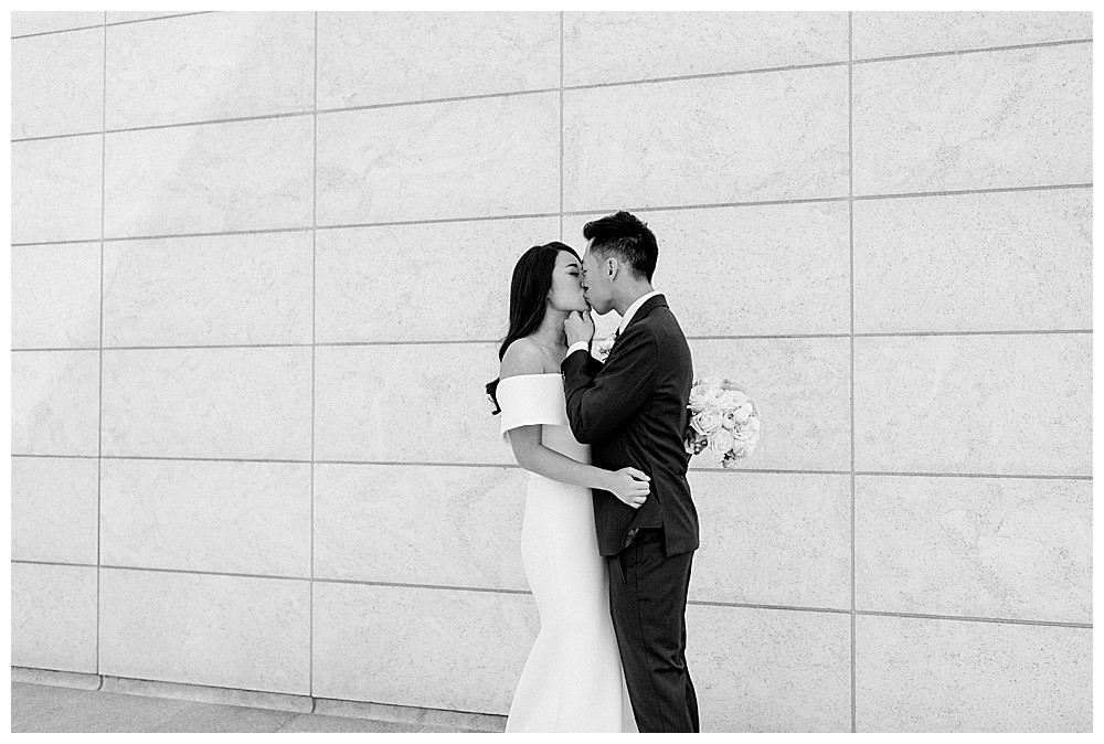 bride and groom couples portraits romantic whimsical emotional first look aga khan museum downtown toronto modern romantic wedding jacqueline james photography