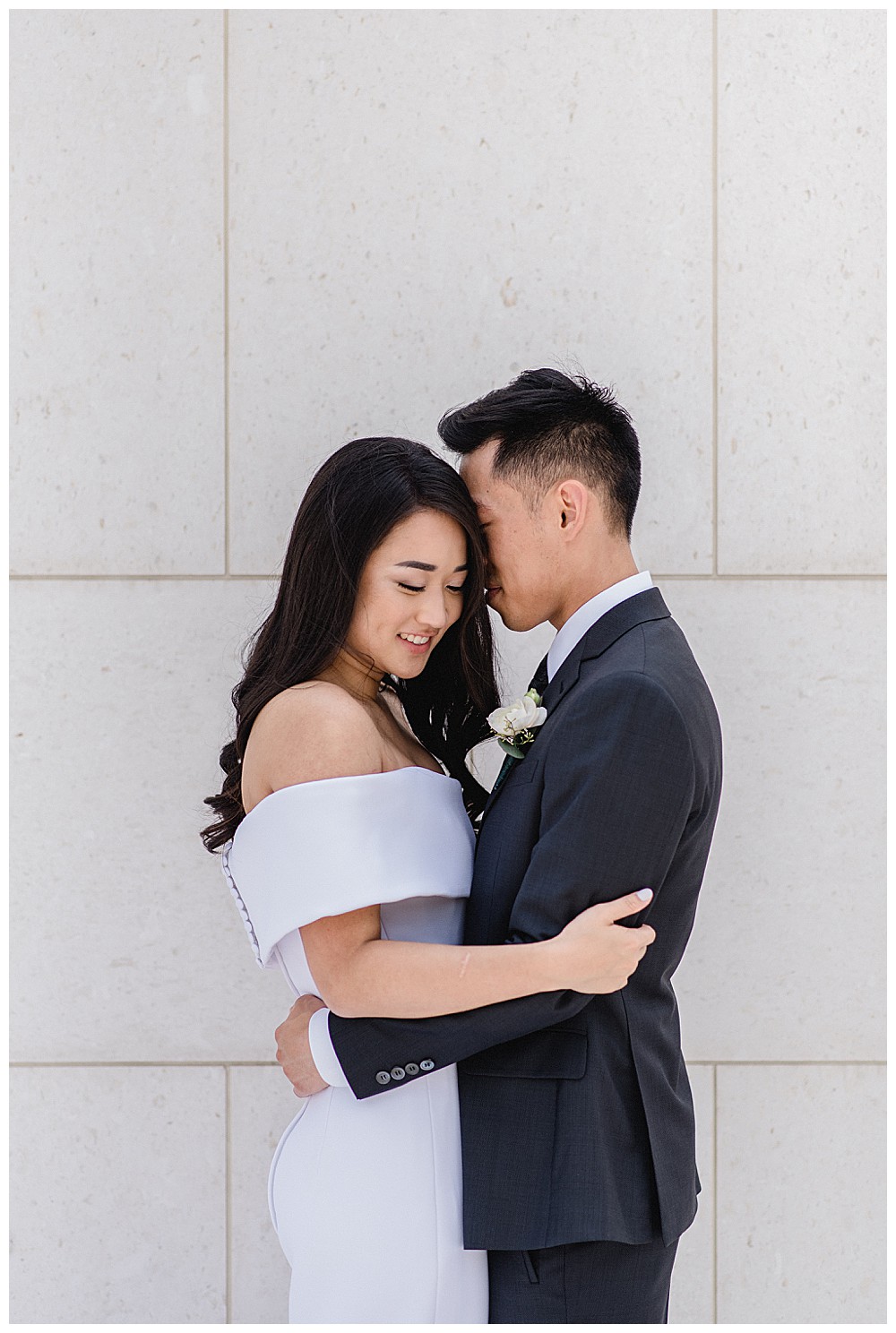 bride and groom editorial publication couples portraits romantic whimsical emotional first look aga khan museum downtown toronto modern romantic wedding jacqueline james photography