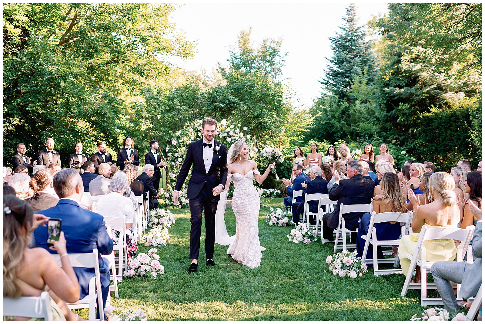 Graydon Hall Manor Toronto Wedding Ceremony in the Gardens Summer Romantic Florals Celebration | Jacqueline James Photography Toronto Wedding Photographer