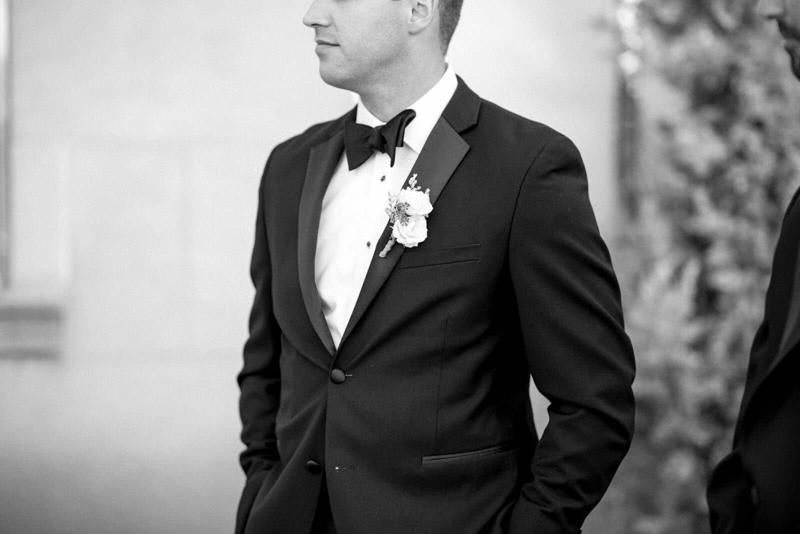 groom waits for bride first look emotional storys building toronto wedding venue jacqueline james photography