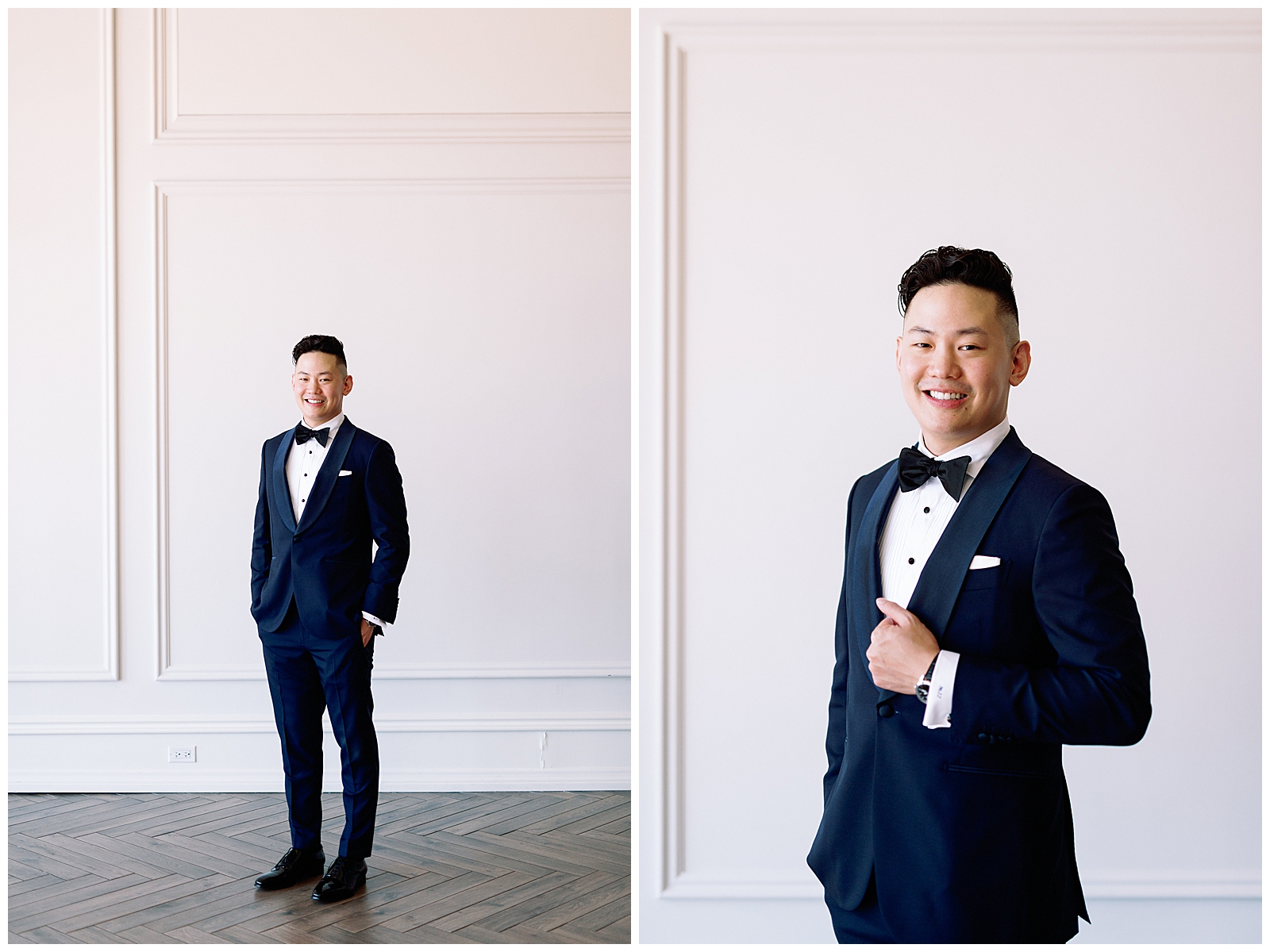 Groom Smiling Happy Editorial Sophisticated Cool Toronto at Arlington Estate Wedding Venue, Summer Intimate Elopement| Jacqueline James Photography for modern wild romantics
