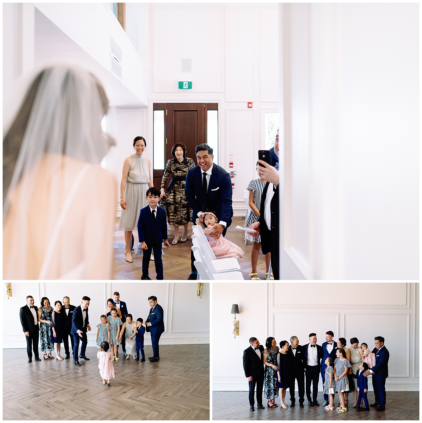 Couple Meets and Surprises Family on Wedding Day Happy Excited Sophisticated Toronto at Arlington Estate Wedding Venue, Summer Intimate Elopement| Jacqueline James Photography for modern wild romantics
