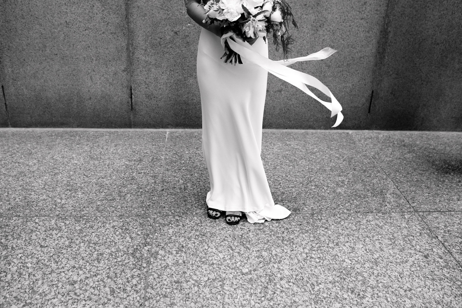 Candid Editorial Bride Moment in between portraits in Financial District Downtown Toronto Wedding Photographer Jacqueline James Photography