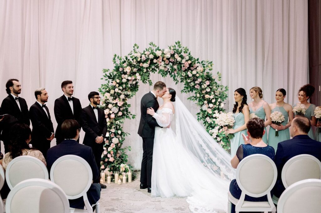 Ceremony at Chateau Le Parc Toronto Wedding Venue Jacqueline James Photography