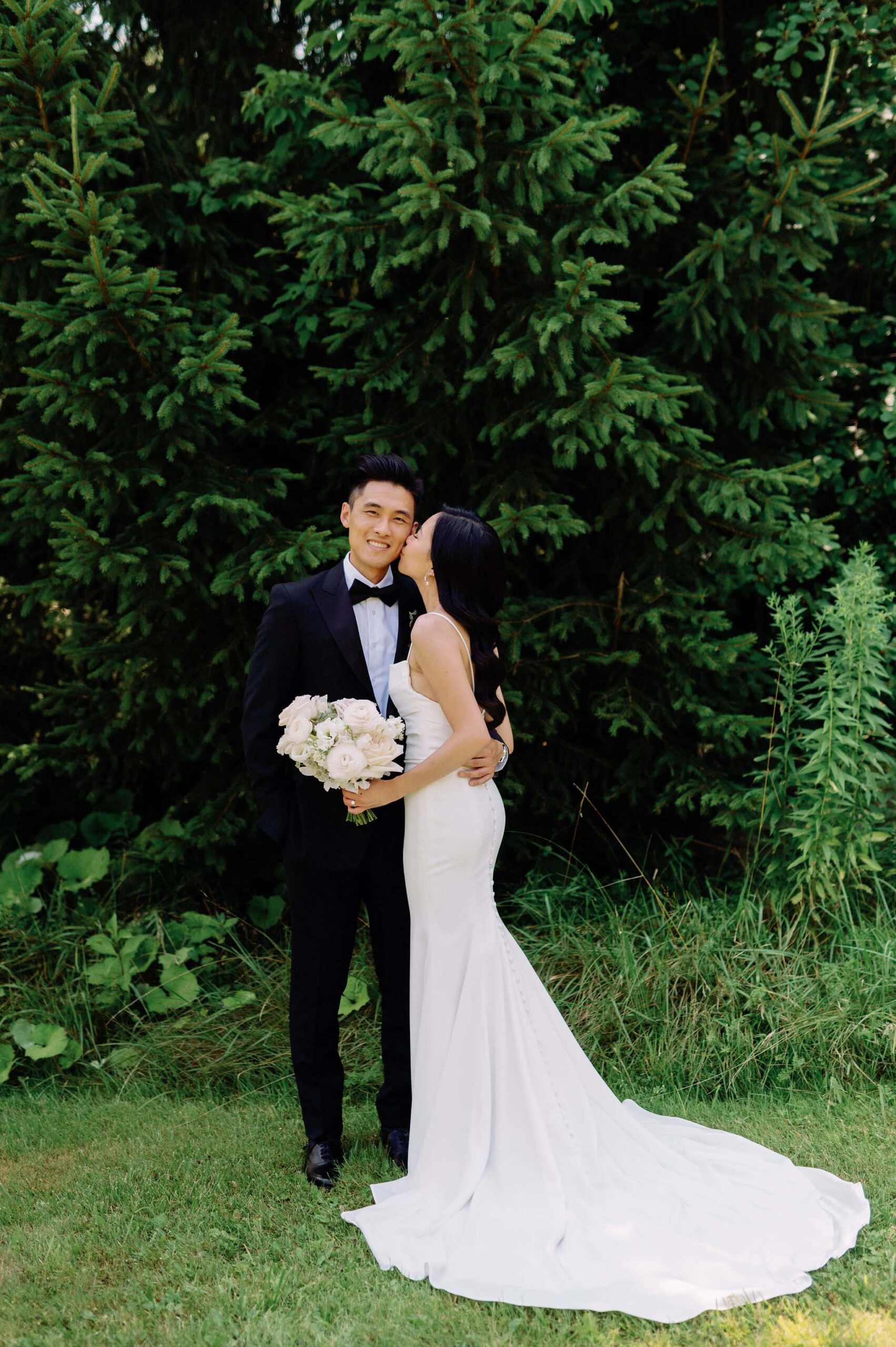 bride and groom classic timeless editorial portraits happy in love whistle bear golf club wedding cambridge