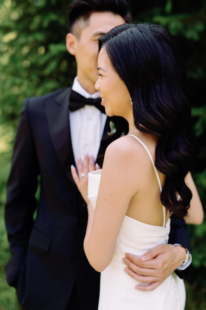 bride and groom classic timeless editorial portraits happy in love whistle bear golf club wedding cambridge