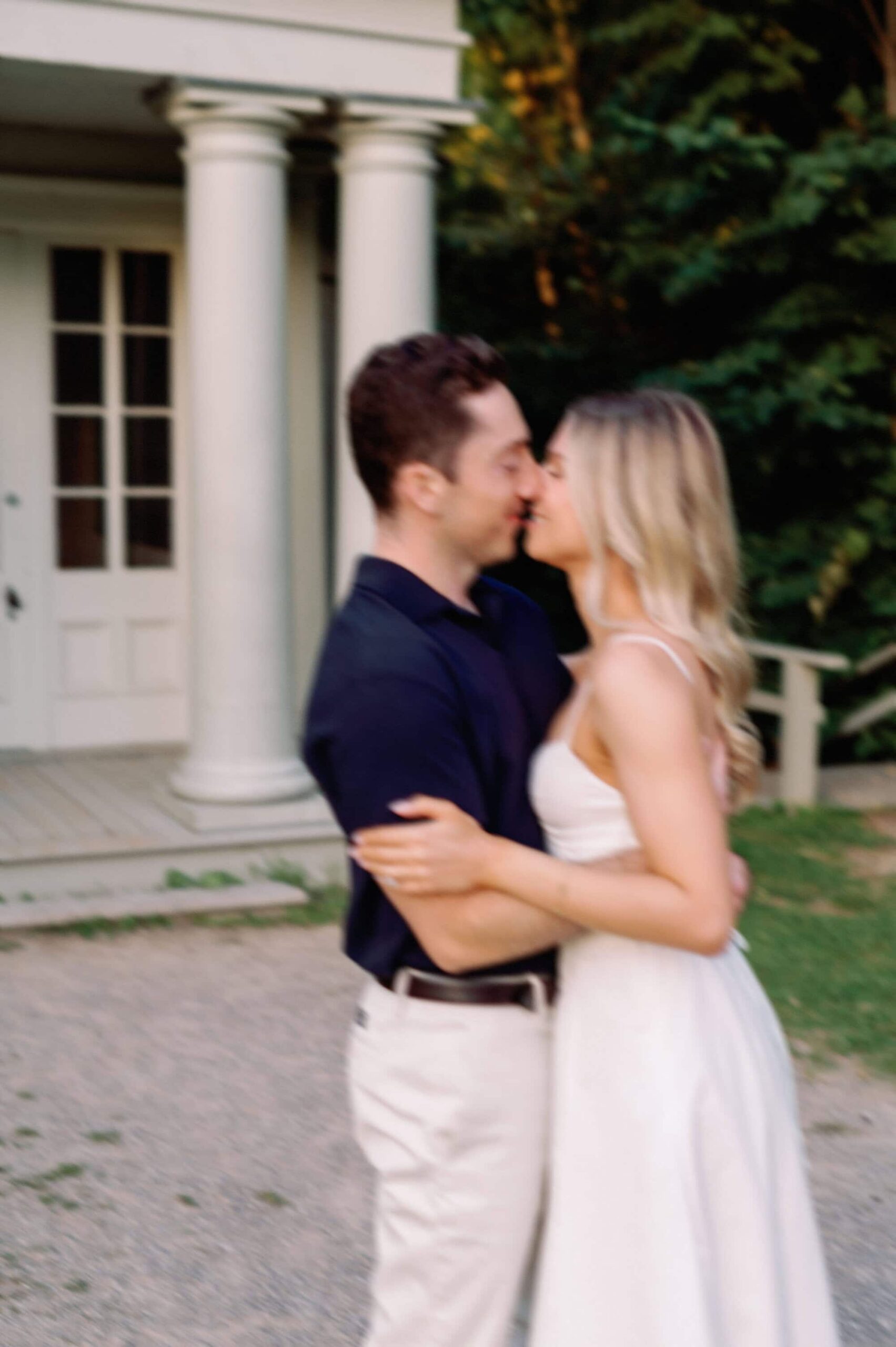 Quiet embrace near the carriage house at Dundurn Castle Hamilton